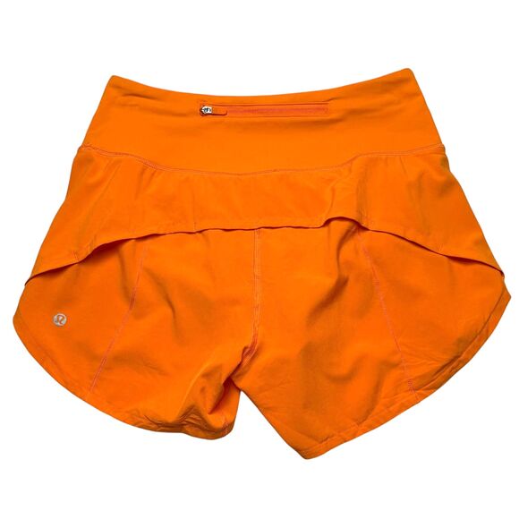 Lululemon Speed Up High-Rise Short 4" *Long Lit Orange - Picture 4 of 8
